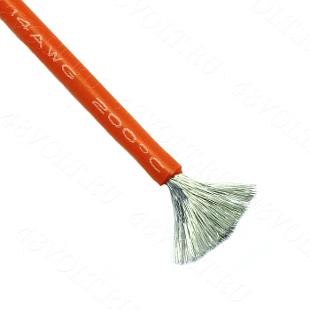 Силиконовый провод 14 awg красный