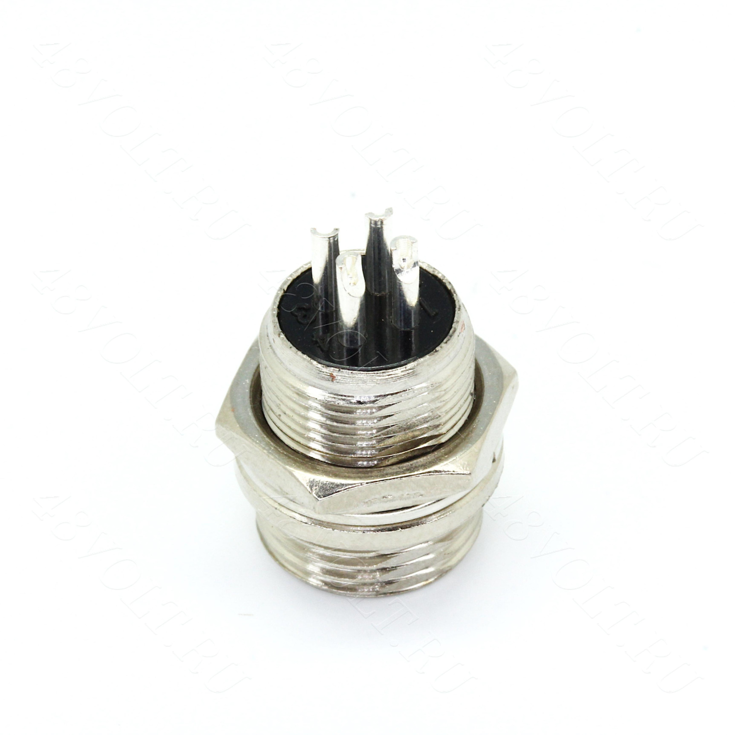 Разъем GX16 папа 4 pin