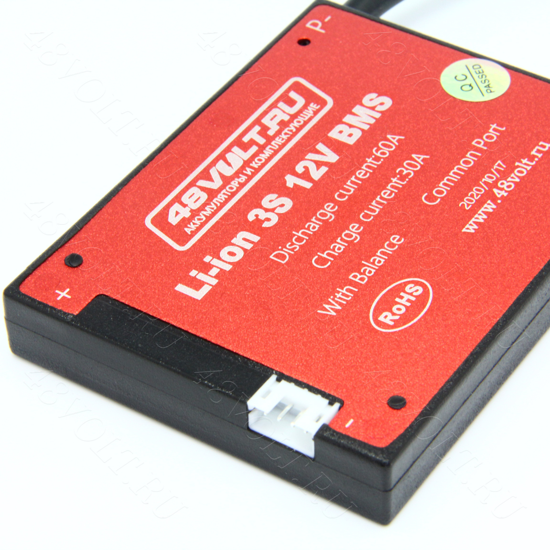 BMS Li-Ion 3S 12V 60A симметрия