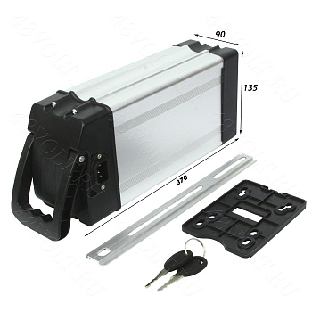 Алюминиевый корпус 370*90*135 мм