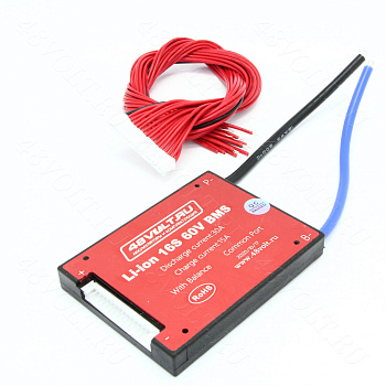 BMS Li-Ion 16S 60V 30A симметрия