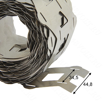 Никелированная лента 32700 2P W-образная под холдер