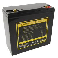 Аккумулятор LiFePO4 24v14ah 360w max пластик