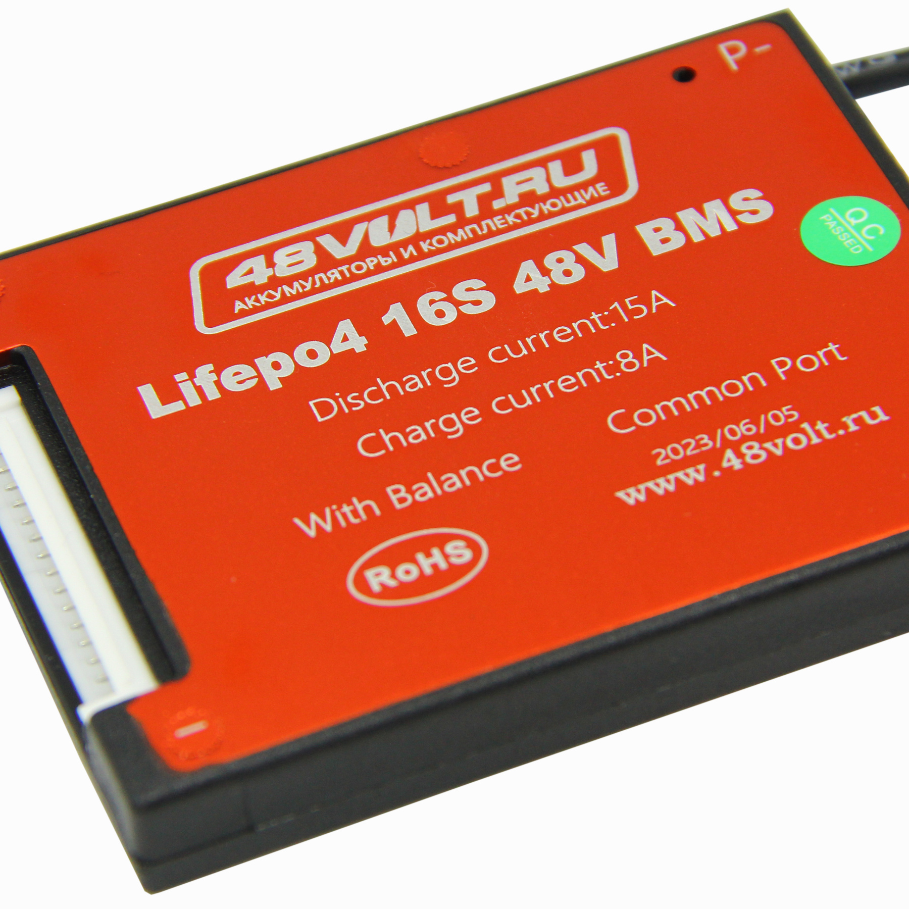 BMS LiFePO4 16S 48V 15A симметрия