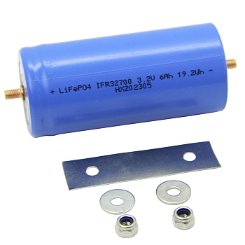 Аккумулятор LiFePO4 32700 6ah 3,2v с болт-болт