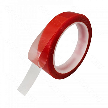 Скотч акриловый двухсторонний прозрачный 20*0,2мм 10 метров