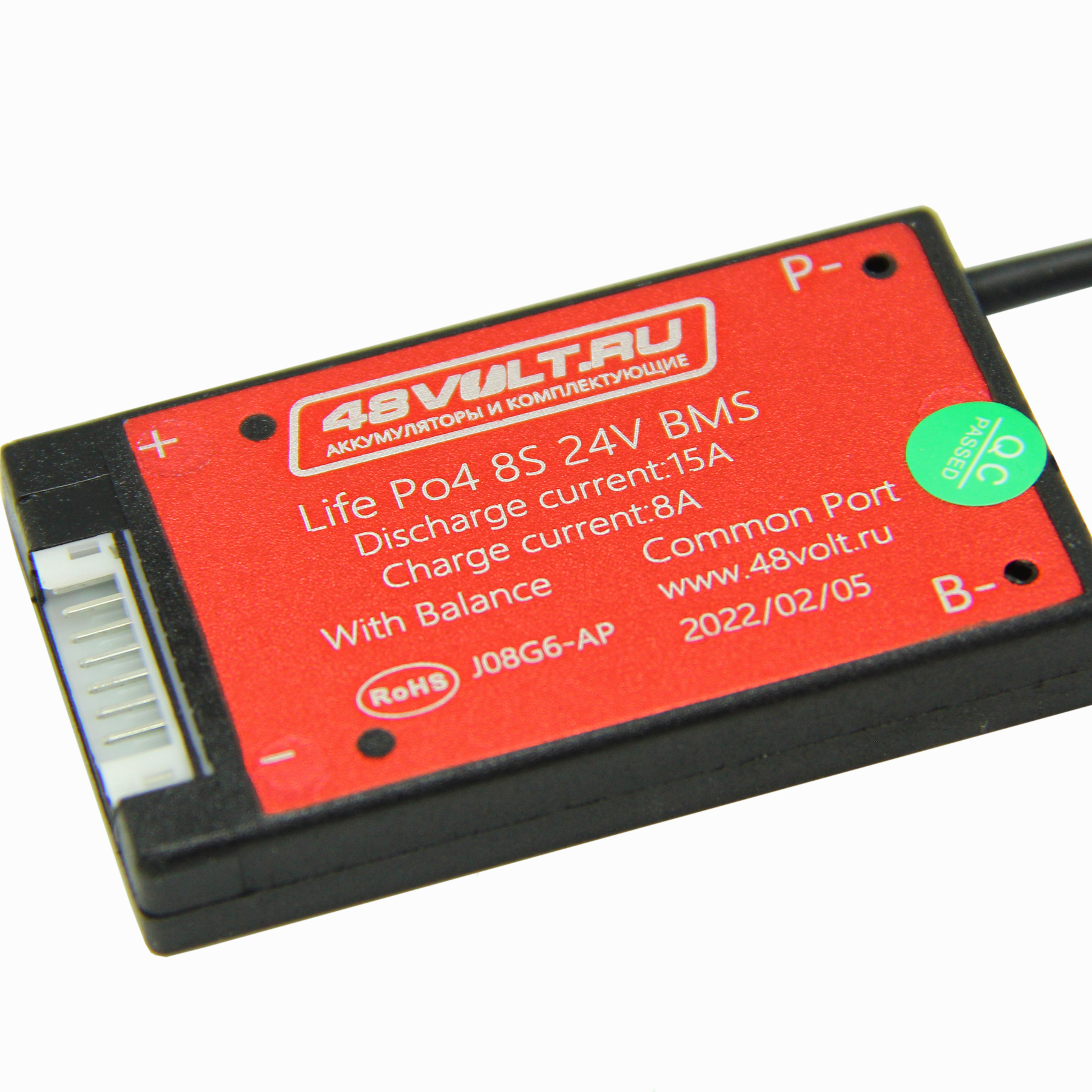 BMS LiFePO4 8S 24V 15A симметрия