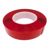 Скотч акриловый двухсторонний прозрачный 30*1мм 10 метров