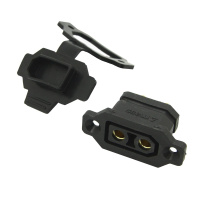 Разъём XT90E-F мама (розетка) с крышкой