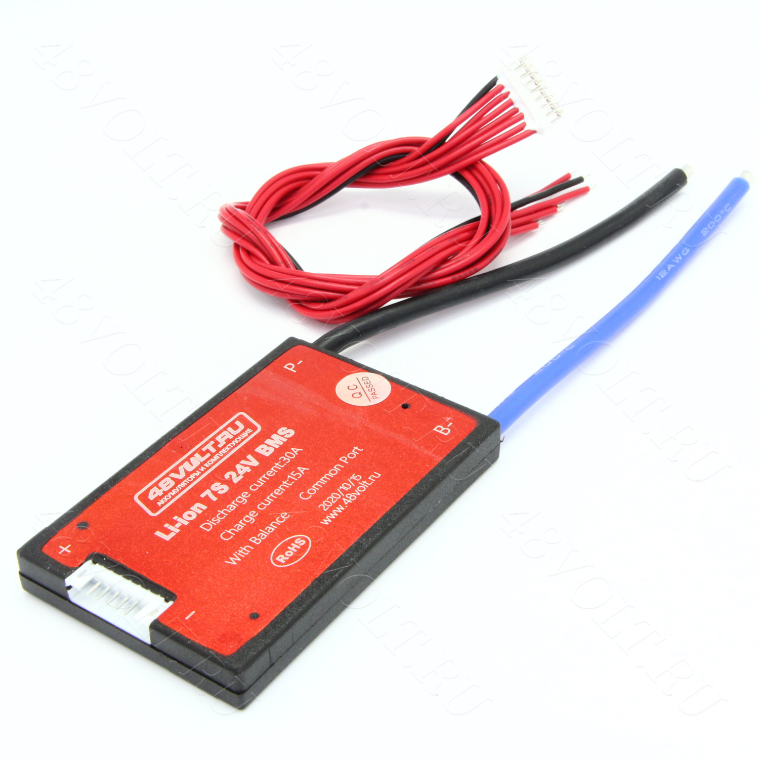 BMS Li-Ion 7S 24V 30A симметрия