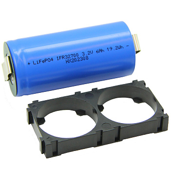 Аккумулятор LiFePO4 32700 6ah 3,2v под пайку с холдером