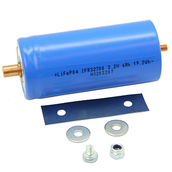 Аккумулятор LiFePO4 32700 6ah 3,2v с болт-гайка