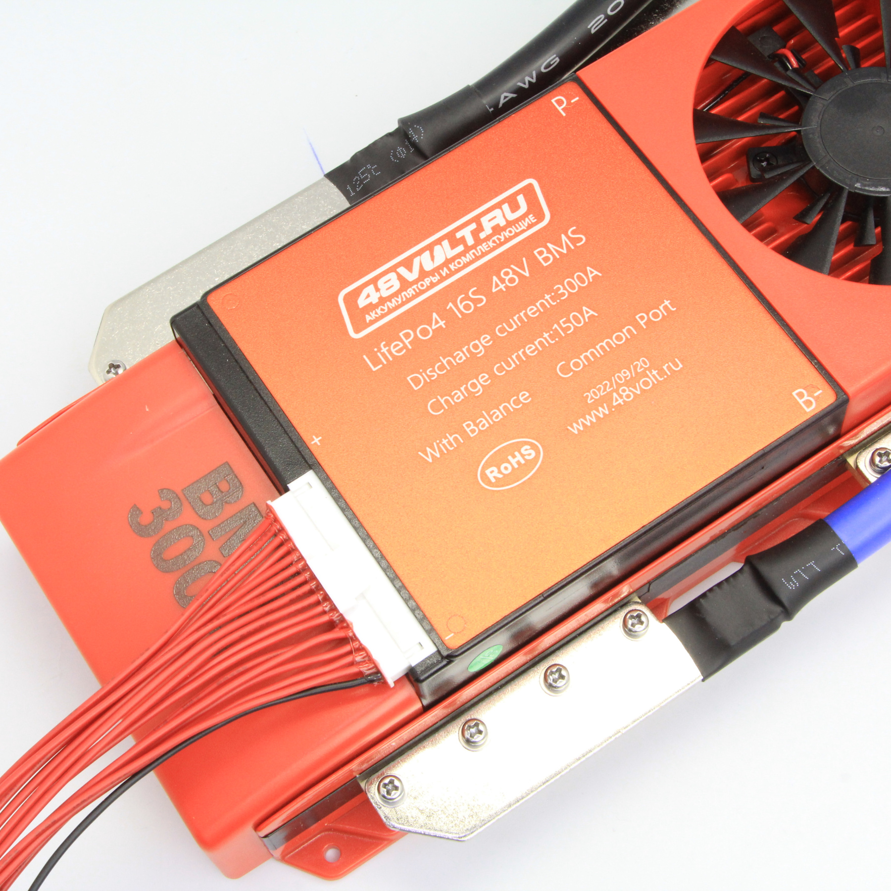 BMS LiFePO4 16S 48V 300A симметрия